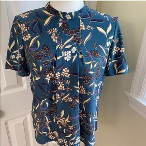 Amour Vert silk blouse floral print S